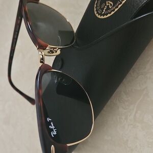 Ray-Ban P Clubmaster Polarized Sunglasses.